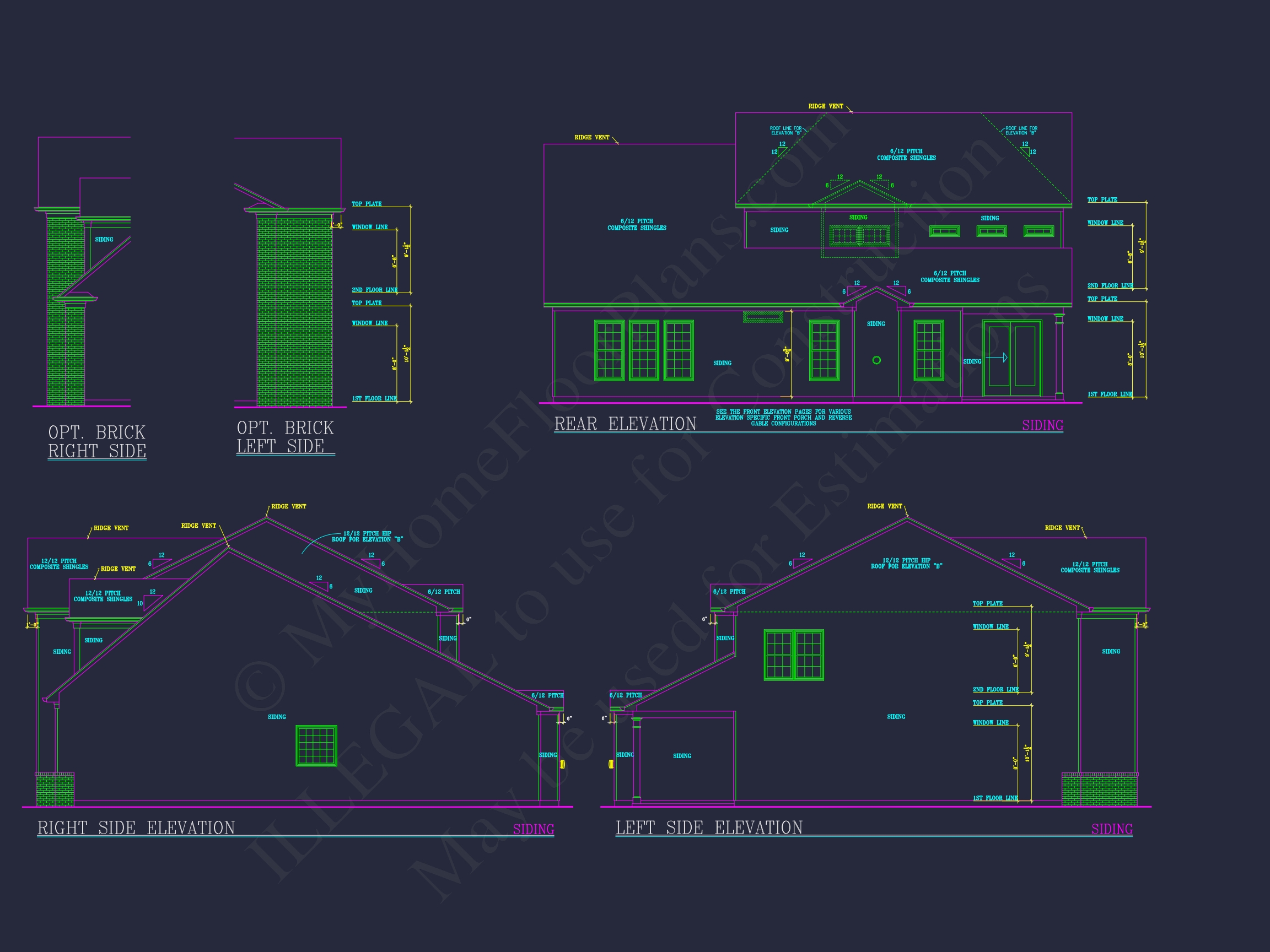 Elegant 2-Story Home Plan with CAD Designs & Spacious Layout