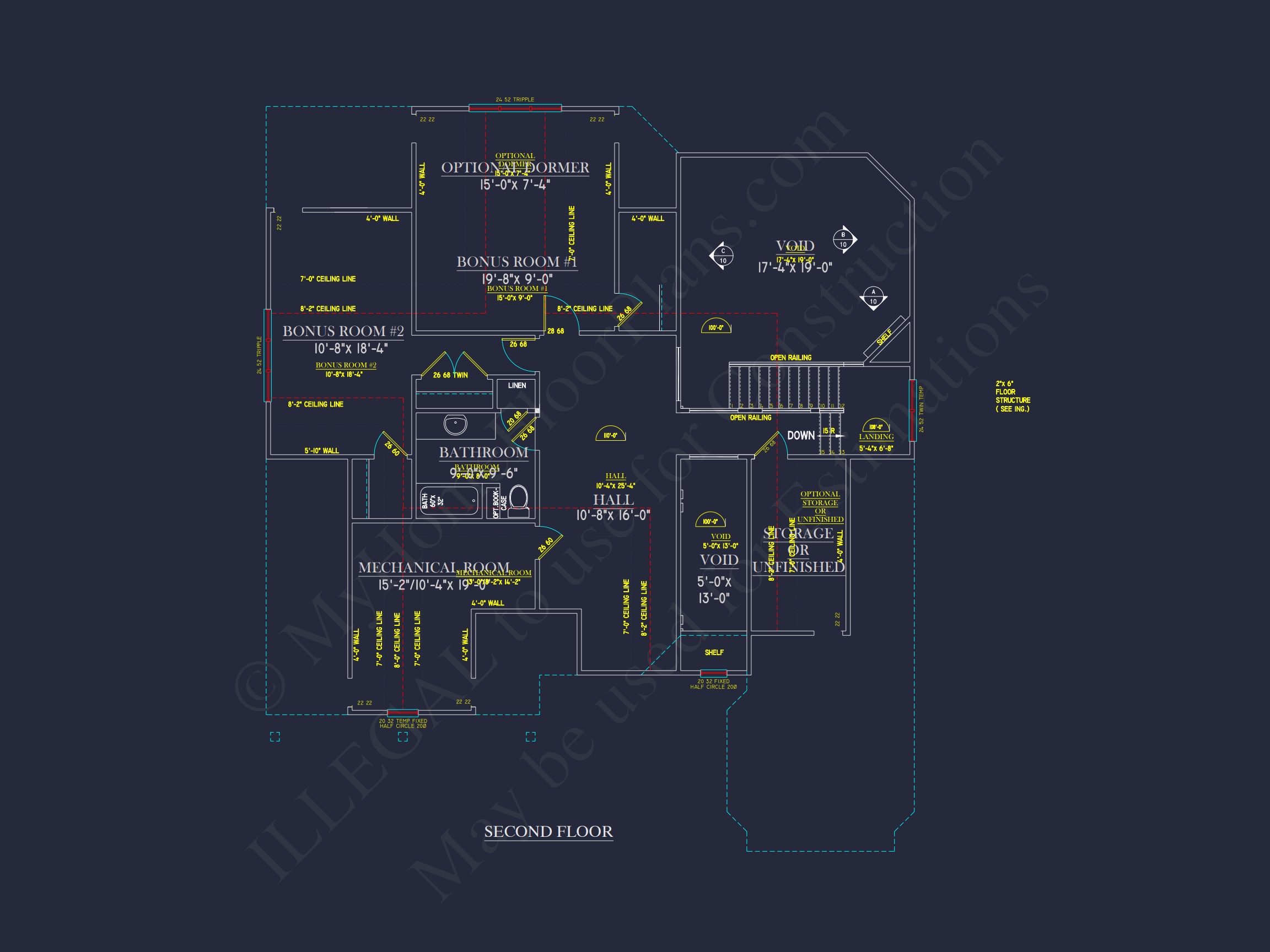 Elegant 2-Story Home Plan with CAD Designs and Blueprint Features