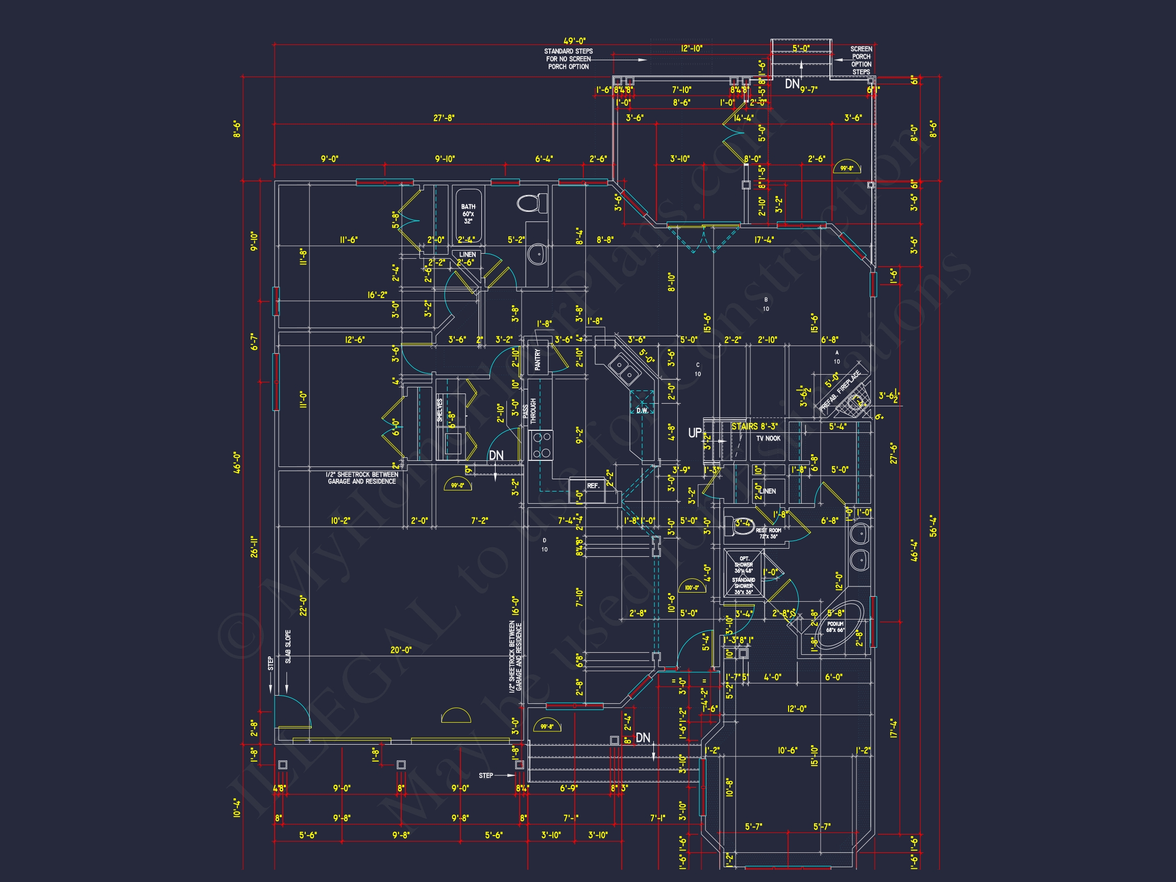 Elegant 2-Story Home Plan with CAD Designs and Blueprint Features