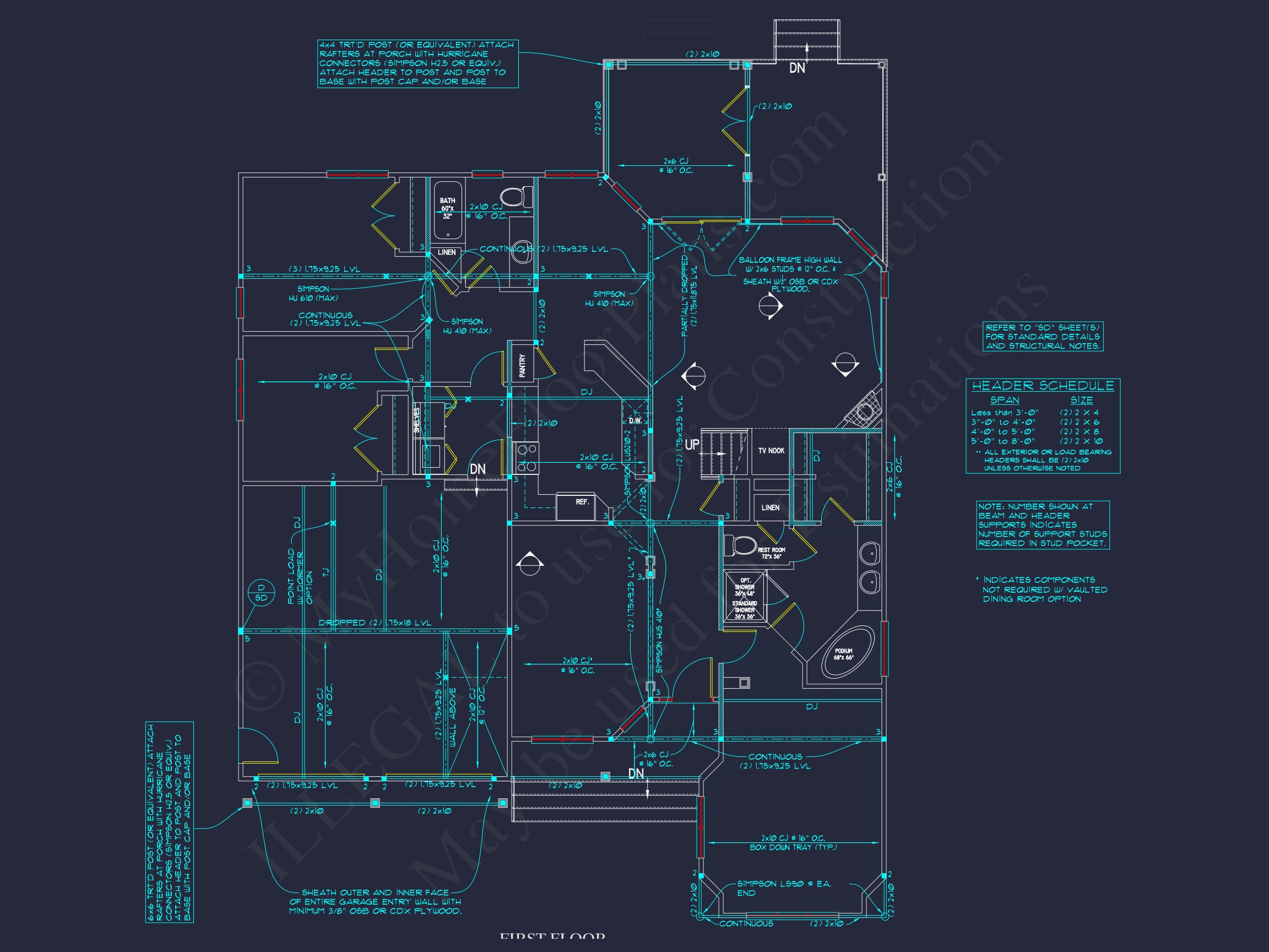 Elegant 2-Story Home Plan with CAD Designs and Blueprint Features