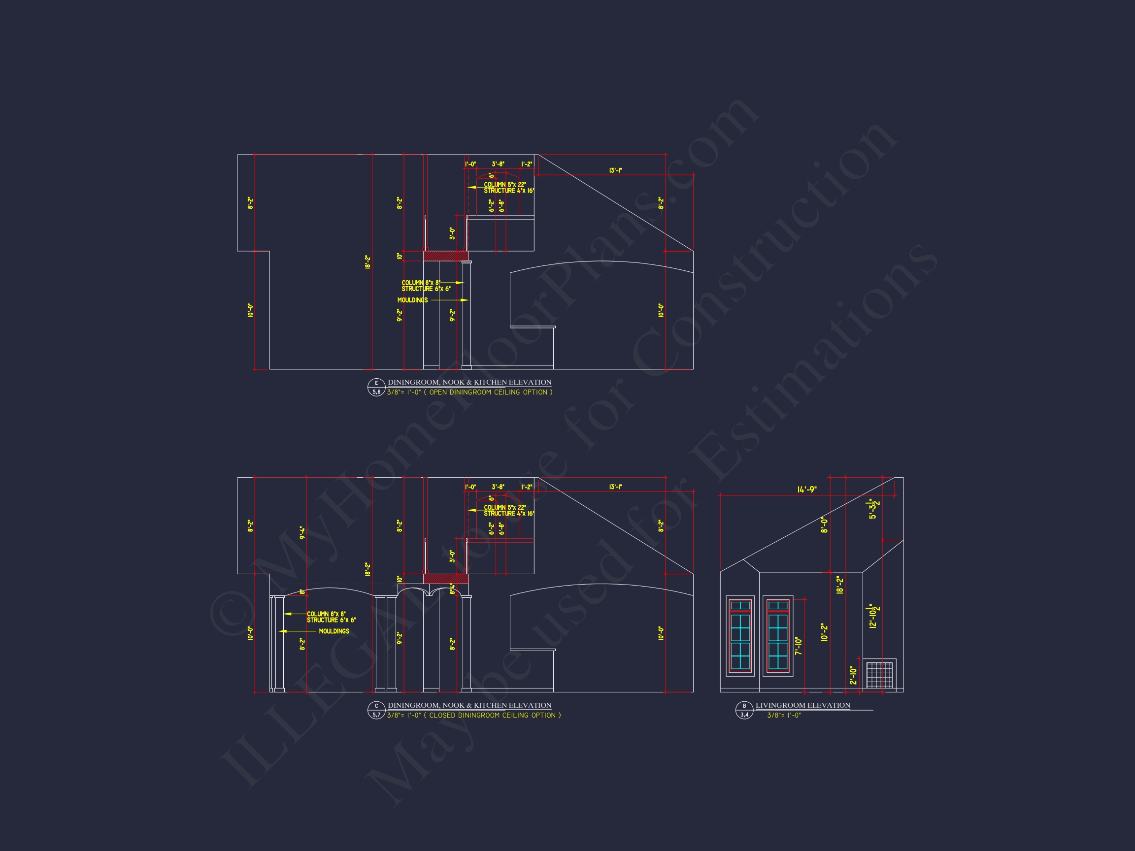 Elegant 2-Story Home Plan with CAD Designs and Blueprint Features