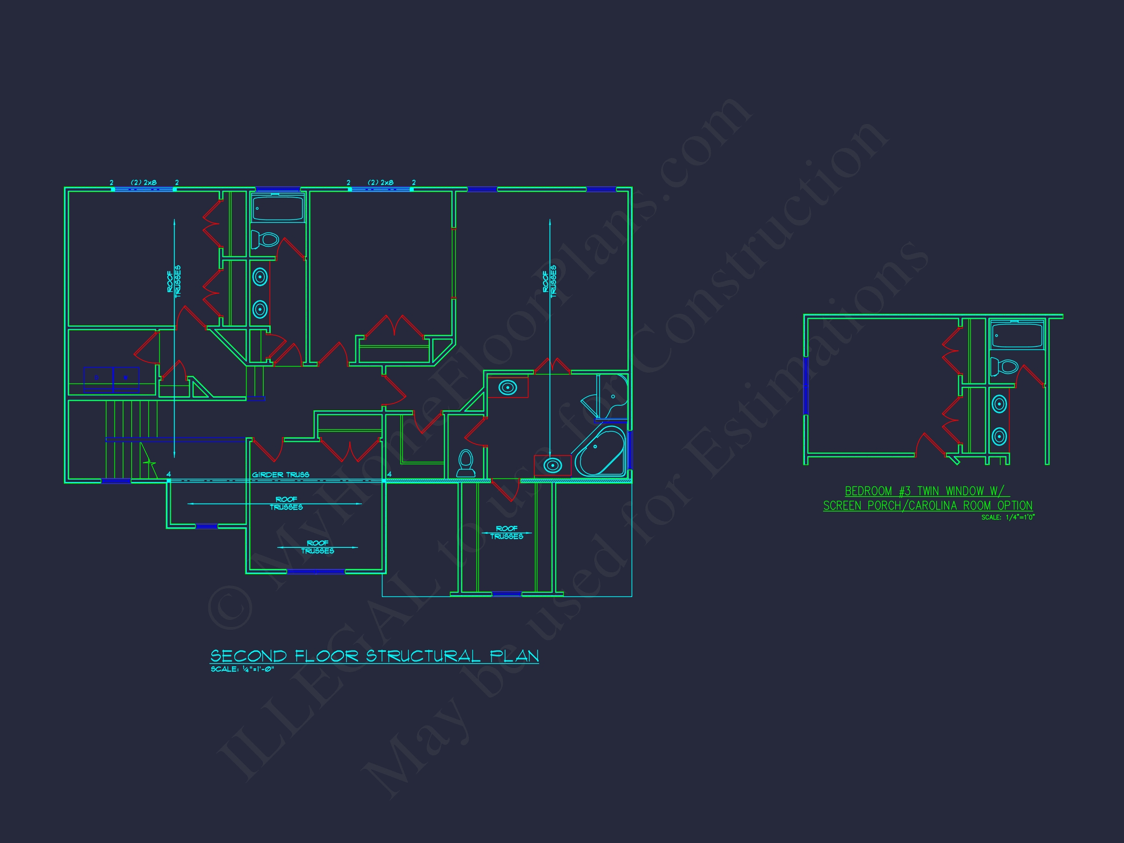 Elegant 2-Story Home Plan with Spacious CAD Designs