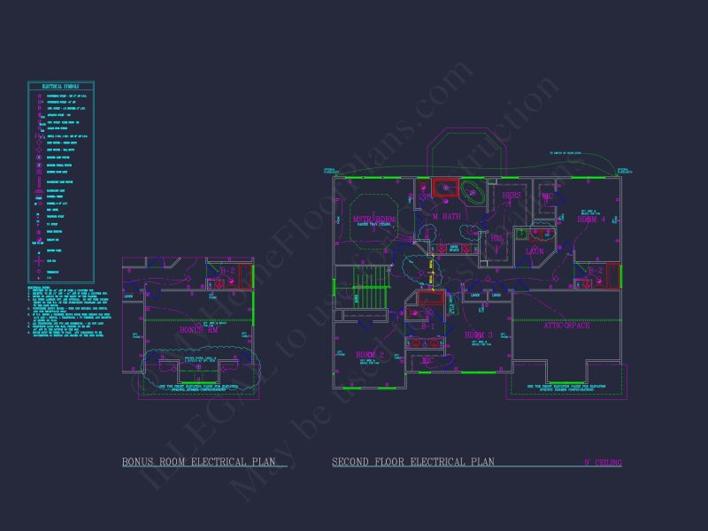 Elegant 2-Story house Plan with Spacious Garage and Bonus Room