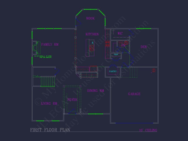 Elegant 2-Story house Plan with Spacious Garage and Bonus Room