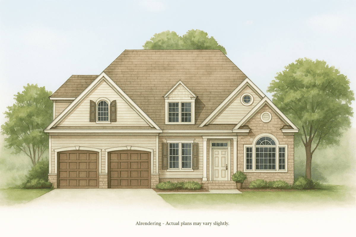 Elegant 2-Story Home Plan with Traditional Craftsmanship