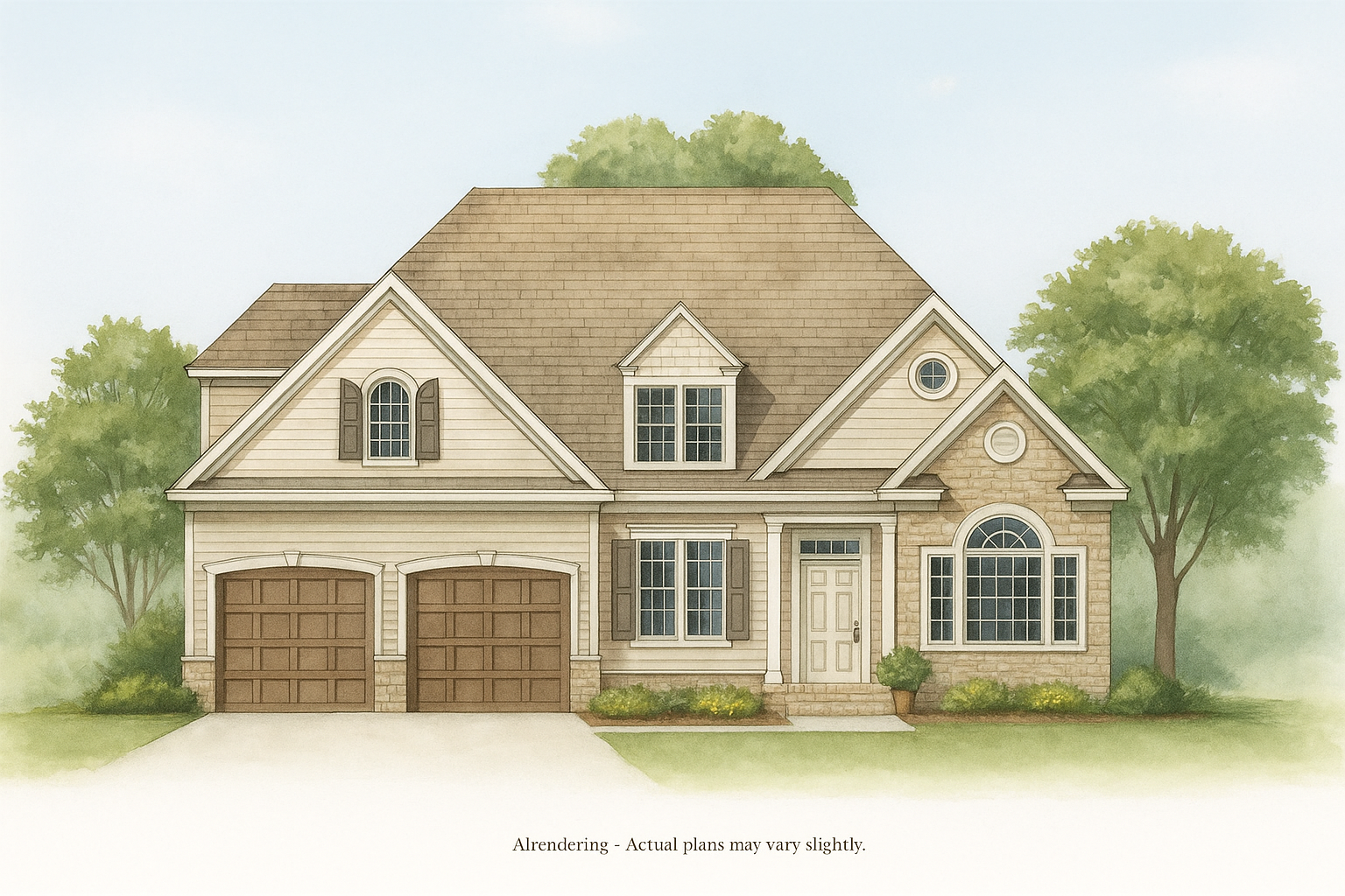 Elegant 2-Story Home Plan with Traditional Craftsmanship