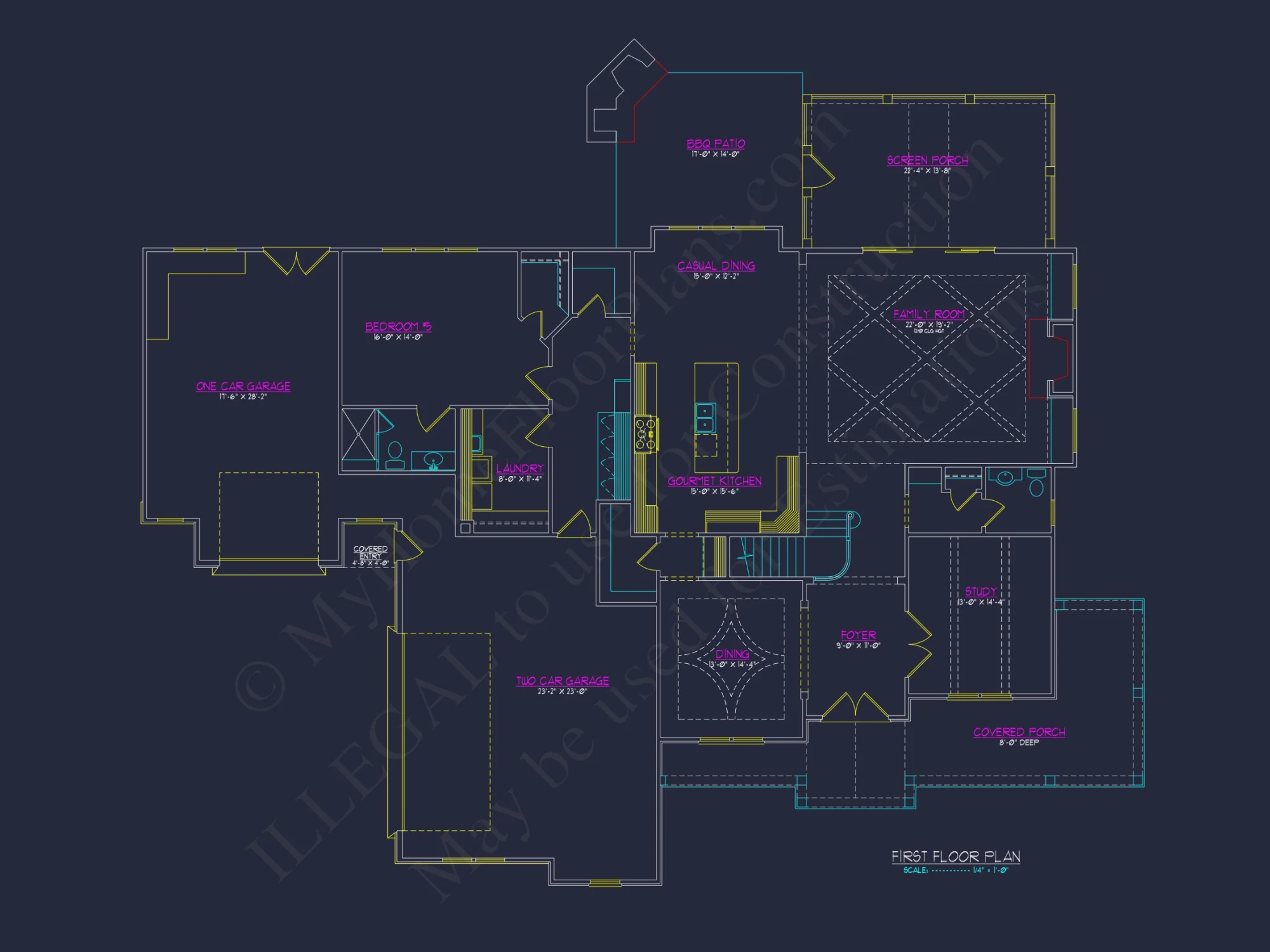 Elegant 2.5-Story house Blueprint with CAD Designs & Floor Plans