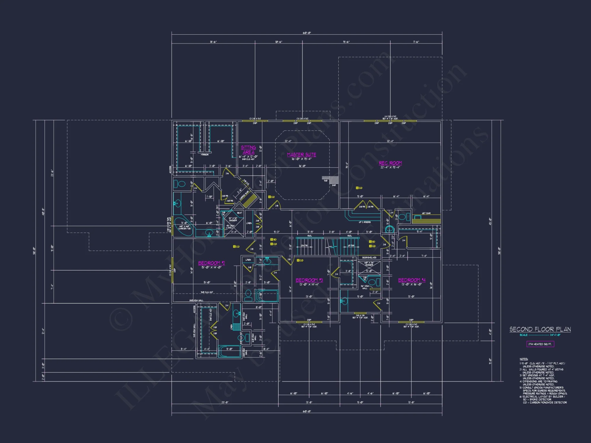 Elegant 2.5-Story house Blueprint with CAD Designs & Floor Plans