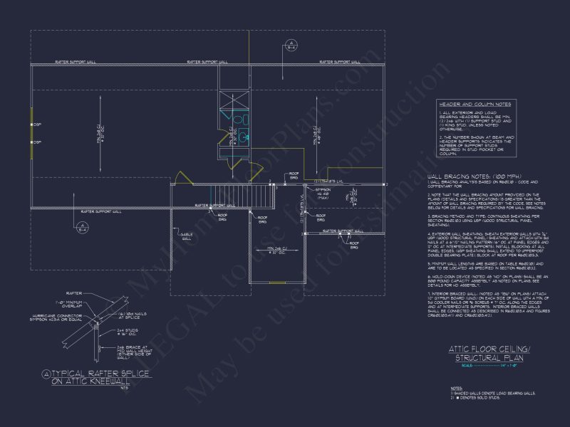 Elegant 2.5-Story house Blueprint with CAD Designs & Floor Plans