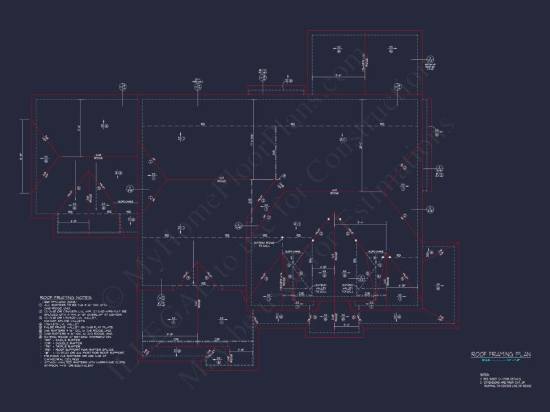 Elegant 2.5-Story house Blueprint with CAD Designs & Floor Plans