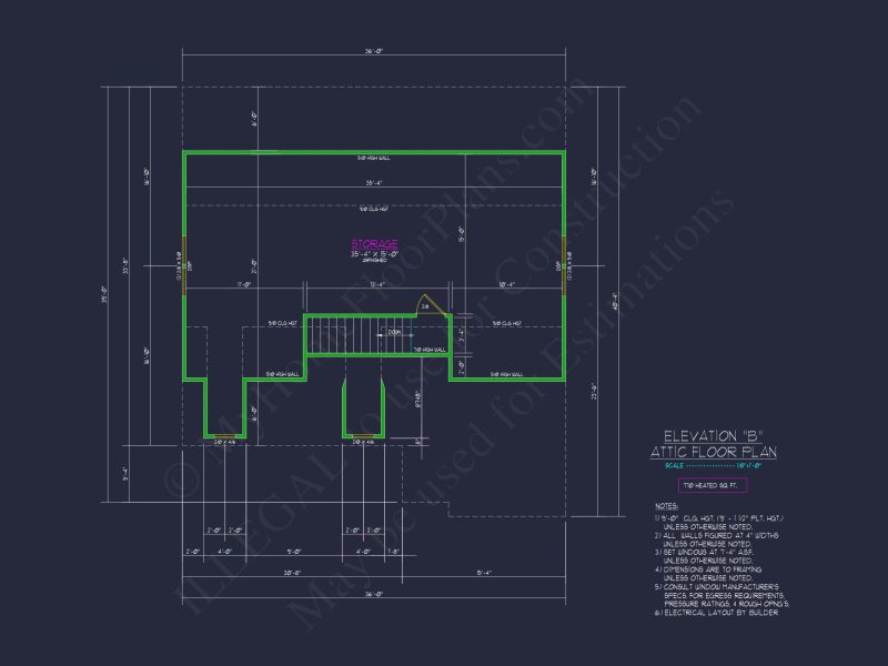 Elegant 2.5-Story house Plan with CAD Floor Designs and Blueprint