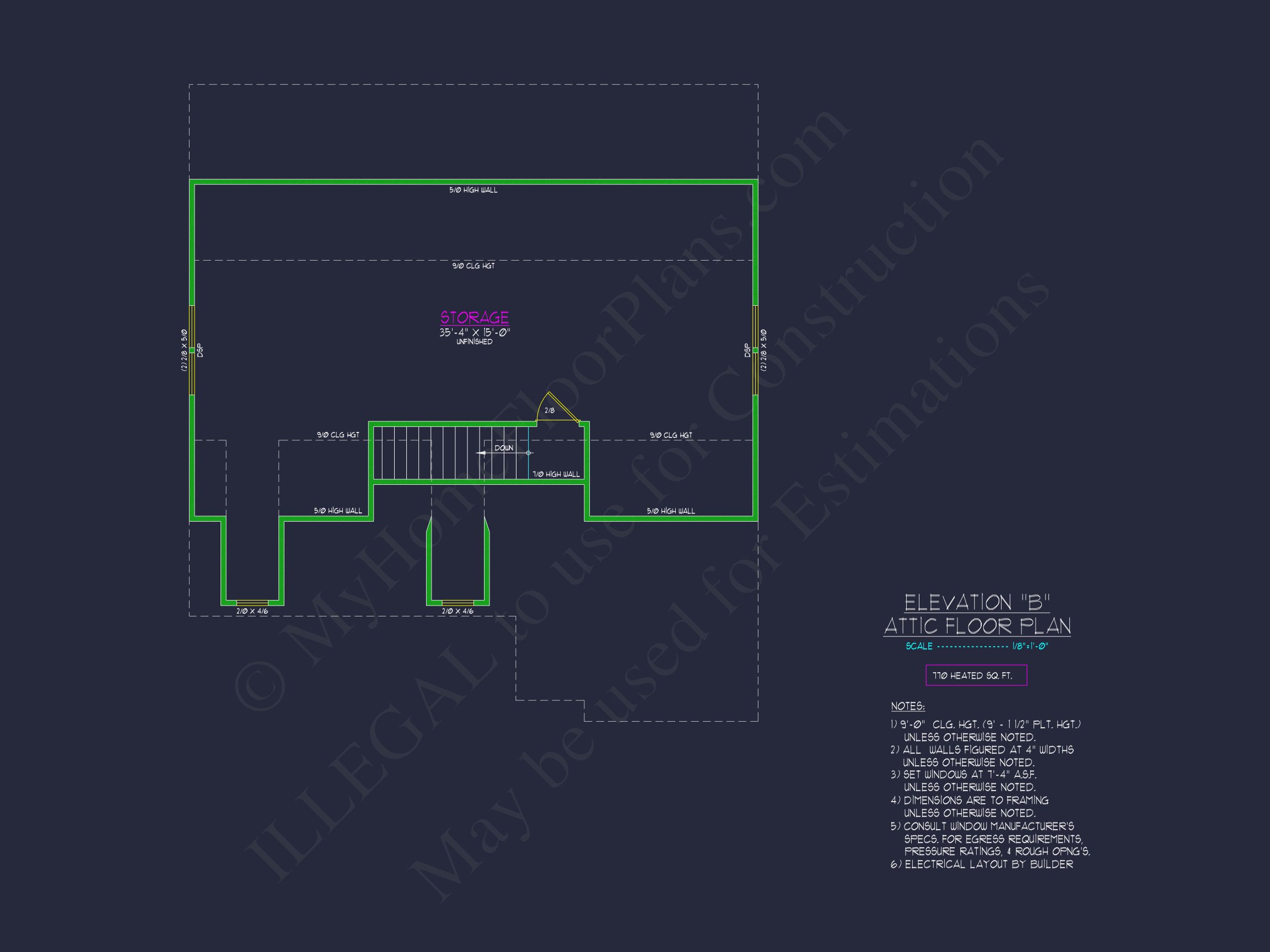 Elegant 2.5-Story house Plan with CAD Floor Designs and Blueprint