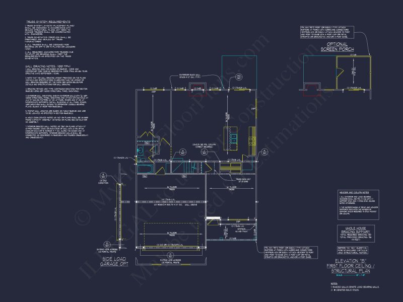 Elegant 2.5-Story house Plan with CAD Floor Designs and Blueprint