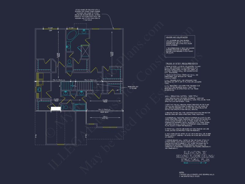 Elegant 2.5-Story house Plan with CAD Floor Designs and Blueprint