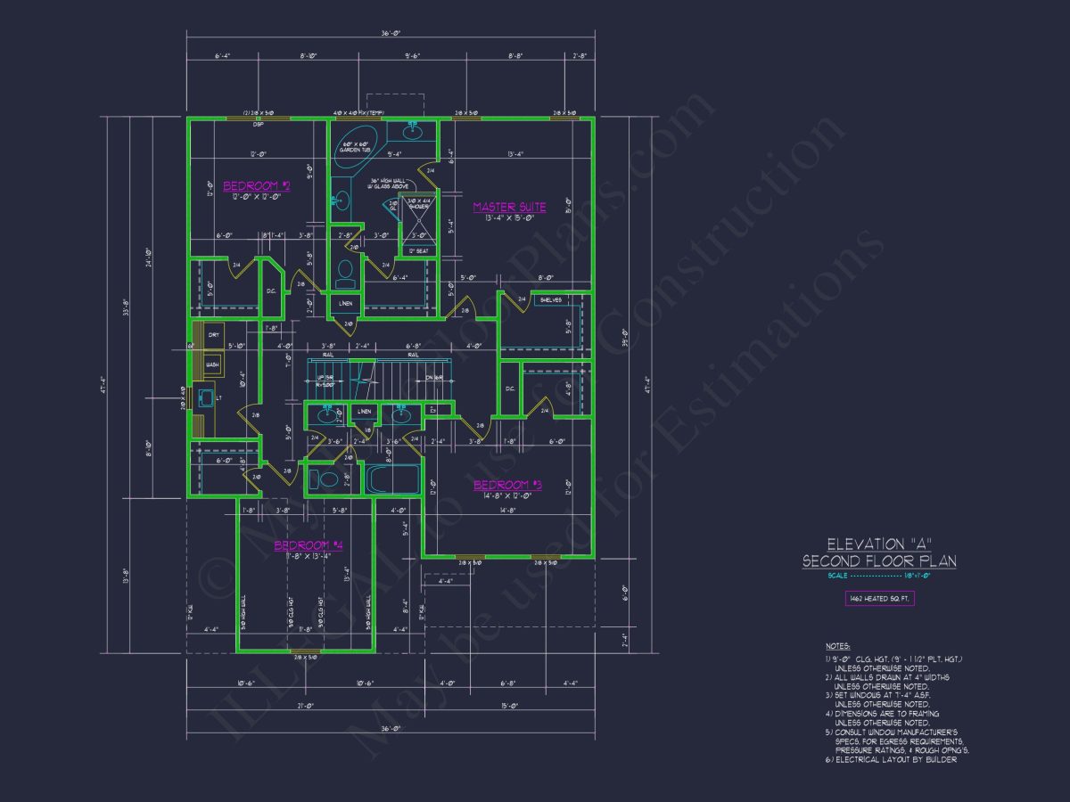 Elegant 2.5-Story house Plan with CAD Floor Designs and Blueprint