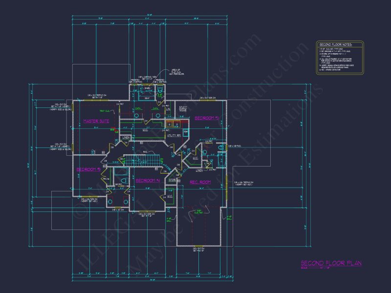 Elegant 2.5 Story house Plan with Spacious CAD Designs