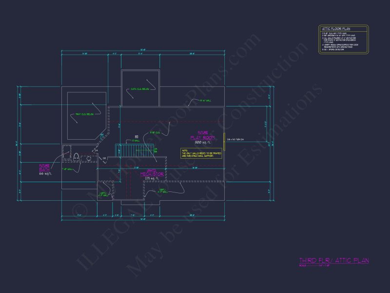 Elegant 2.5 Story house Plan with Spacious CAD Designs