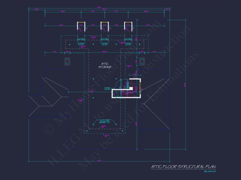 Elegant 3-Bedroom house Plan with Detailed CAD Designs