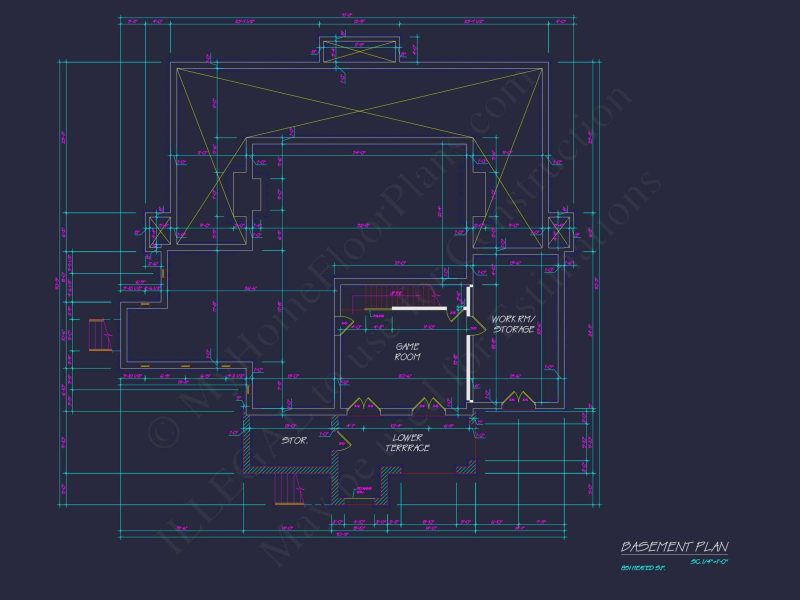 Elegant 3-Bedroom house Plan with Detailed CAD Designs