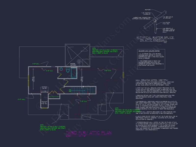 Elegant 3-Floor house Plan with CAD Blueprint and Designs
