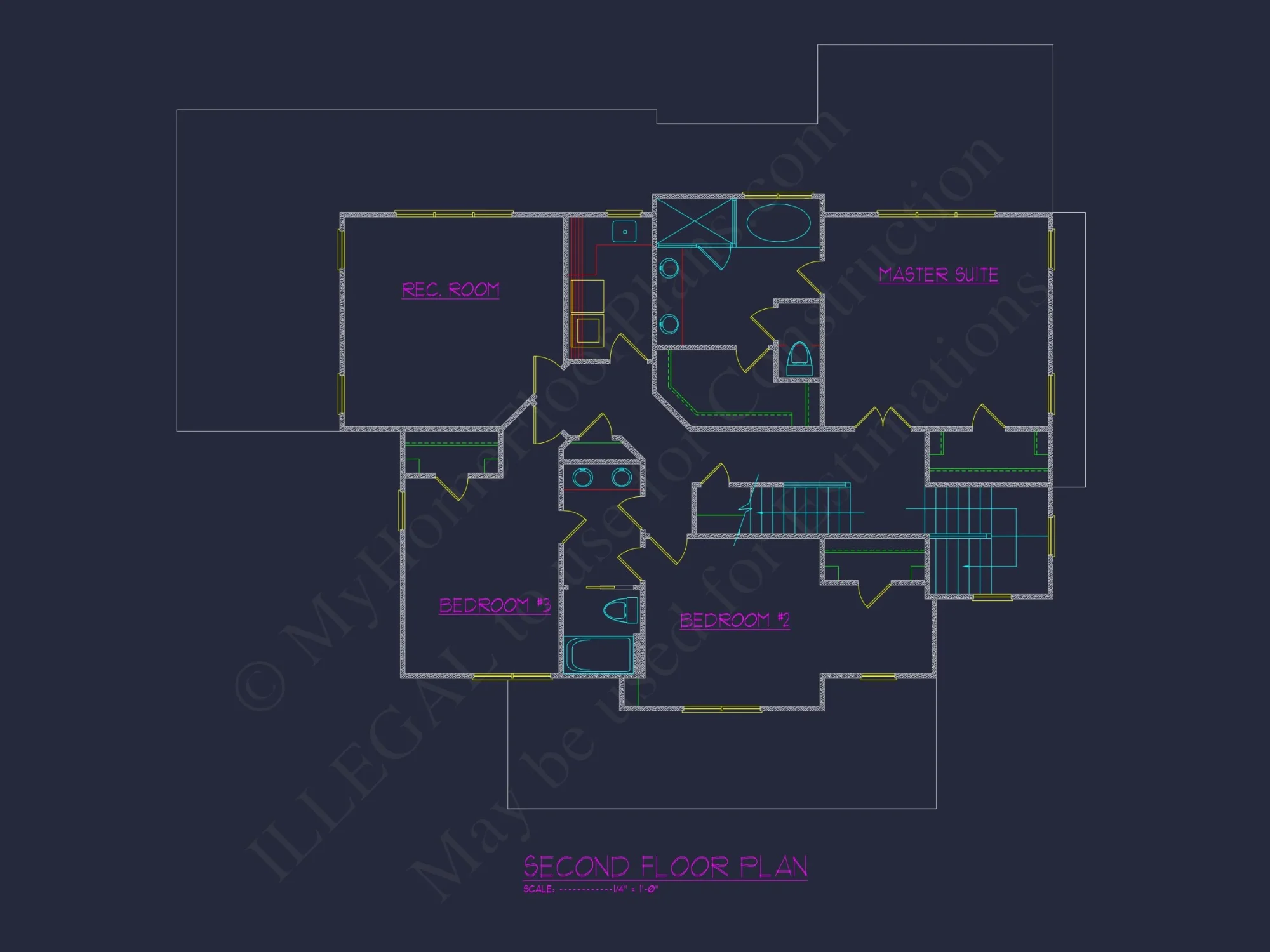 Elegant 3-Floor house Plan with CAD Blueprint and Designs