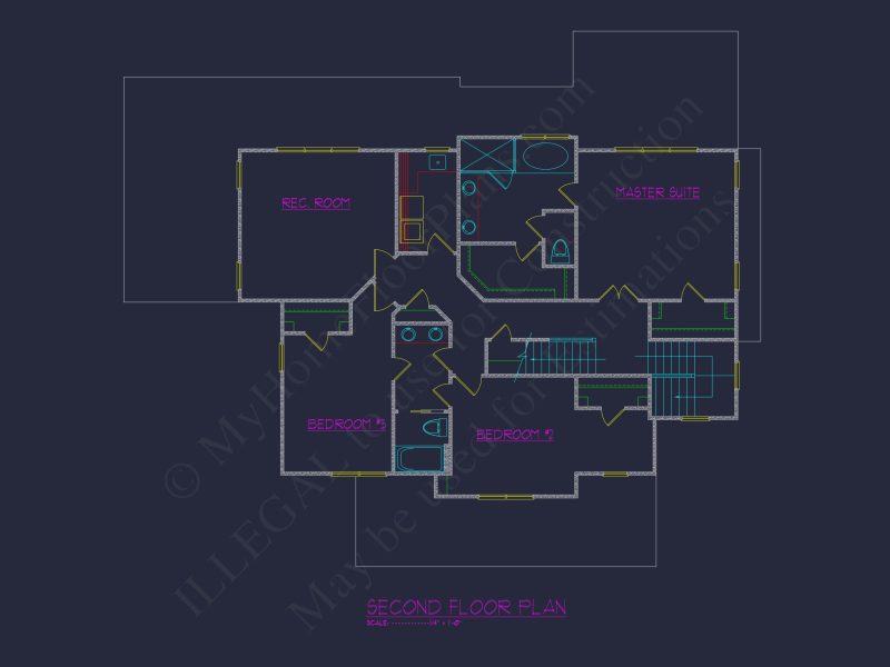 Elegant 3-Floor house Plan with CAD Blueprint and Designs