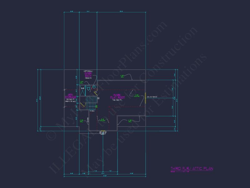 Elegant 3-Story Craftsman house Plan with Detailed CAD Designs