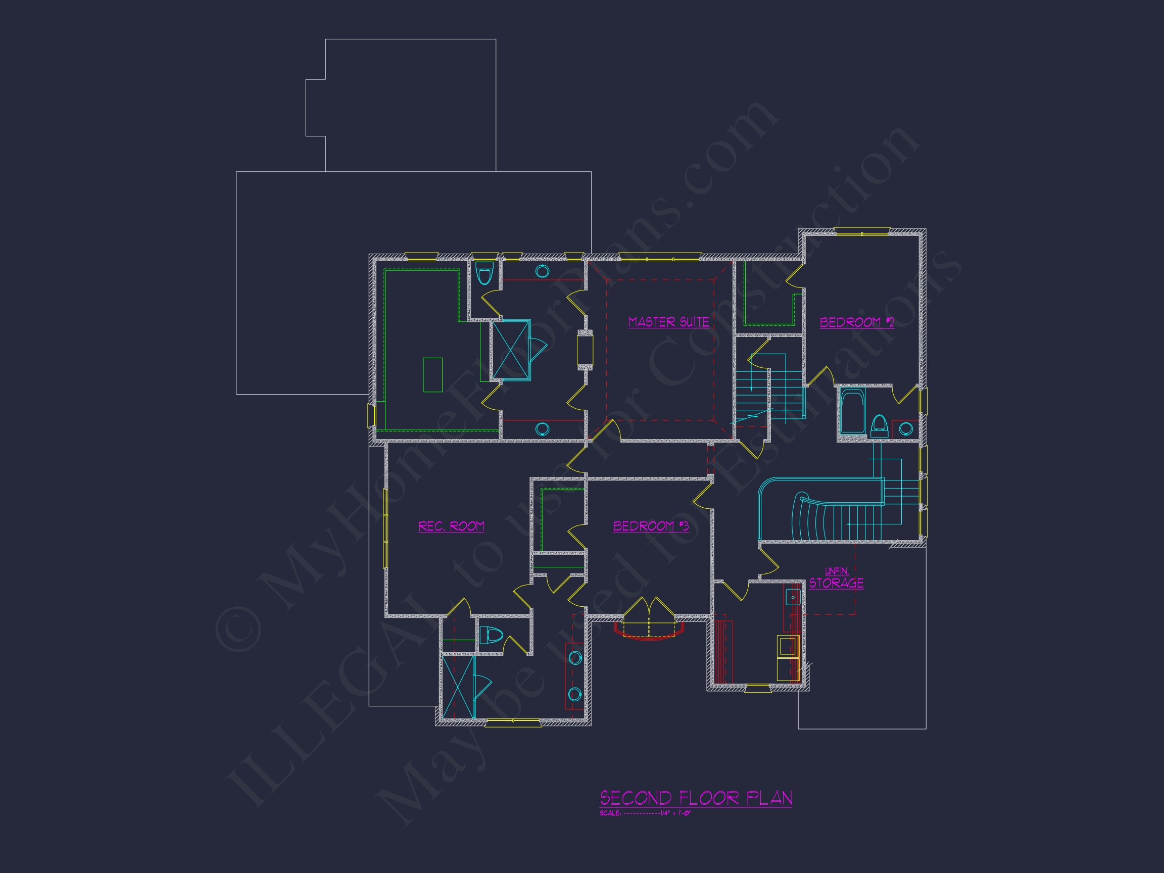 Elegant-3-Story-Home-Floor-Plan-with-Complete-CAD-Designs-67