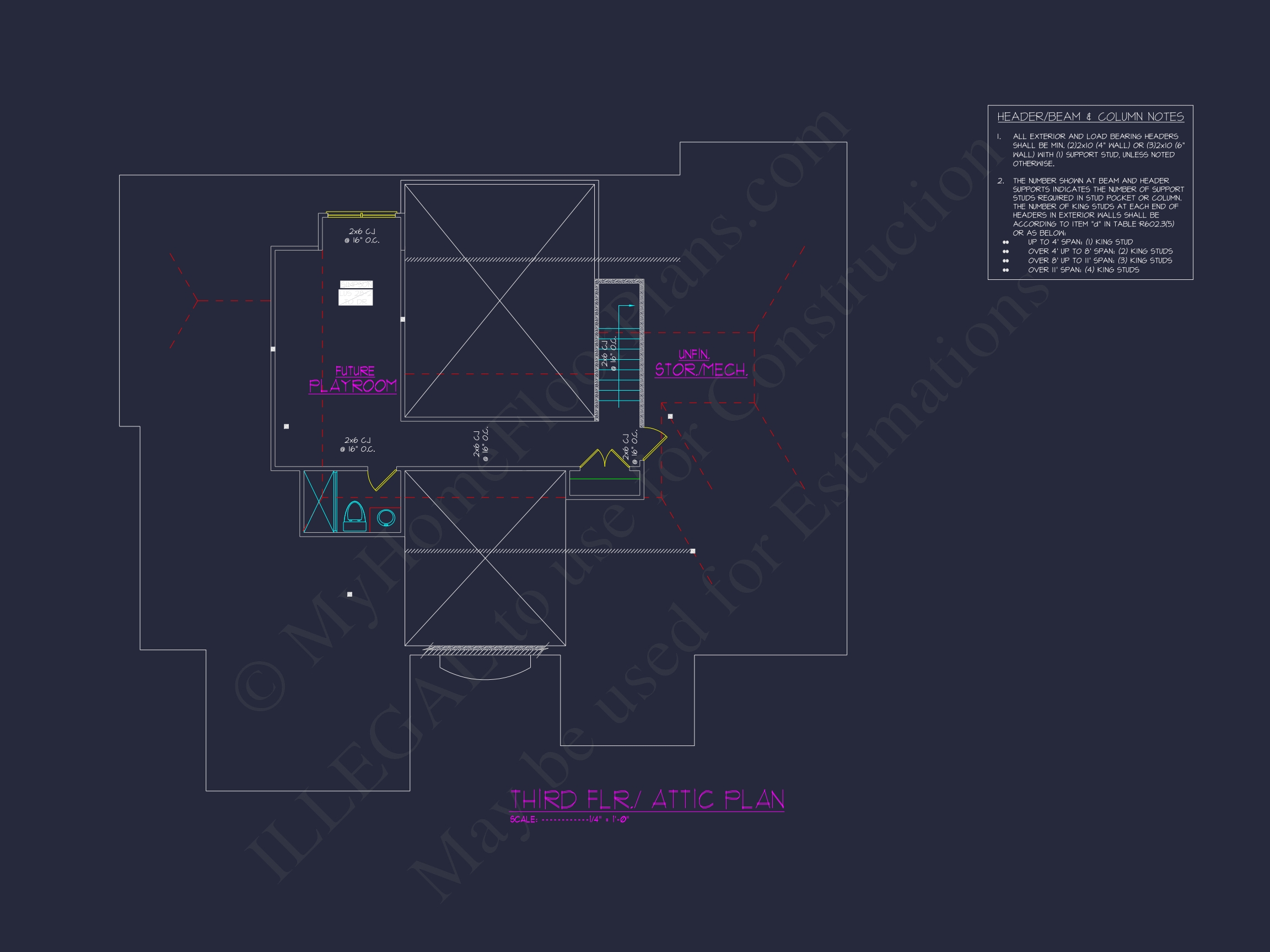 Elegant-3-Story-Home-Floor-Plan-with-Complete-CAD-Designs-75