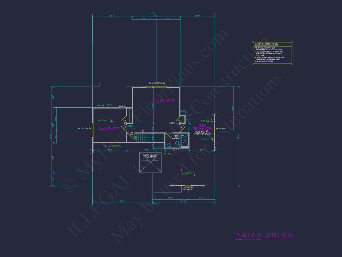 Elegant 3-Story house Plan with 5 Bedrooms and Modern CAD Designs