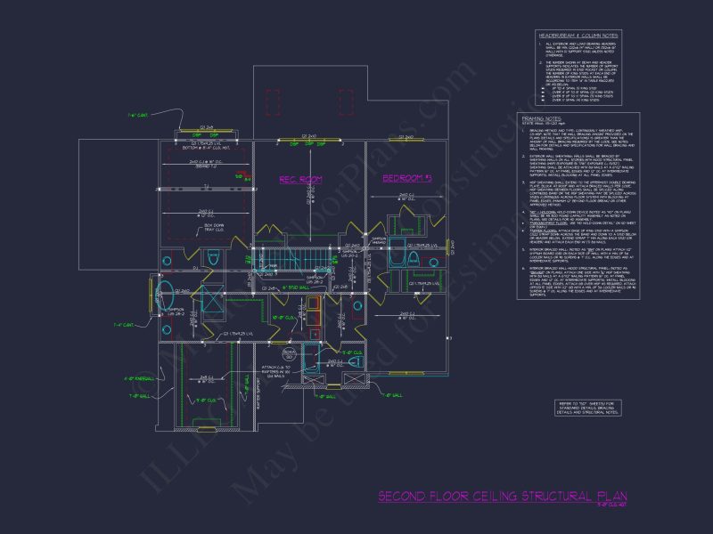 Elegant 3-Story house Plan with 5 Bedrooms and Modern CAD Designs