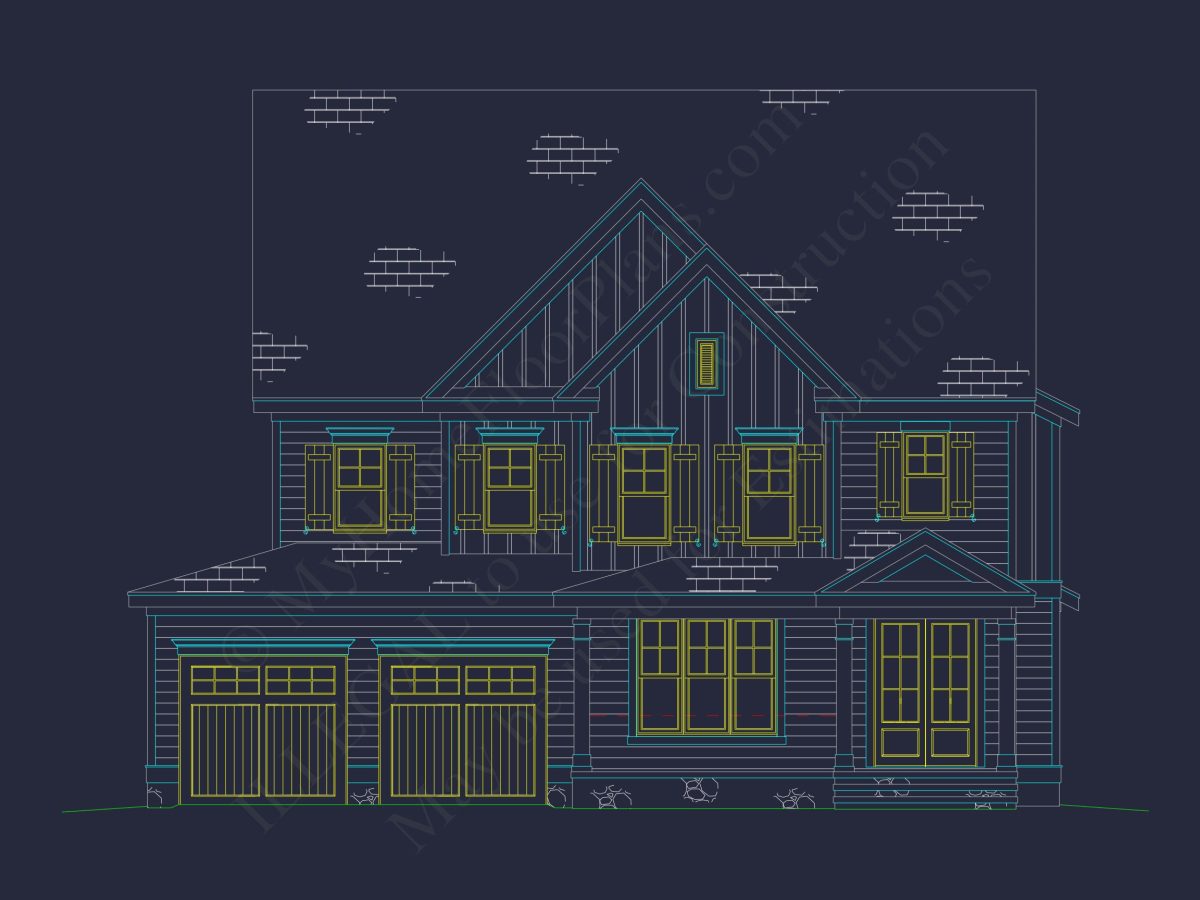 Elegant 3-Story house Plan with CAD Blueprints & Modern Designs