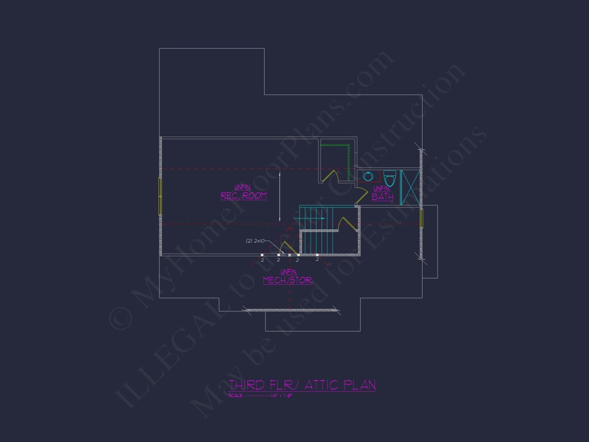 Elegant 3-Story house Plan with CAD Blueprints & Modern Designs