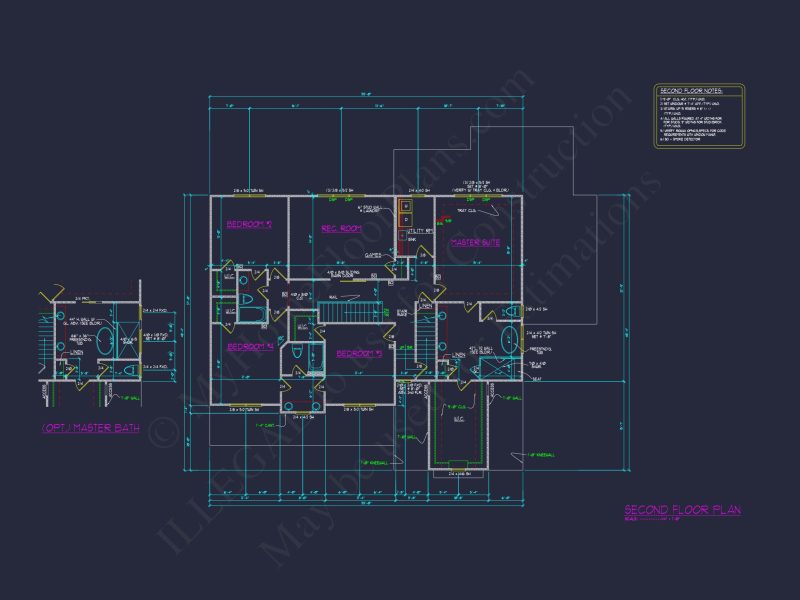 Elegant 3-Story house Plan with CAD Floor Designs & Blueprint