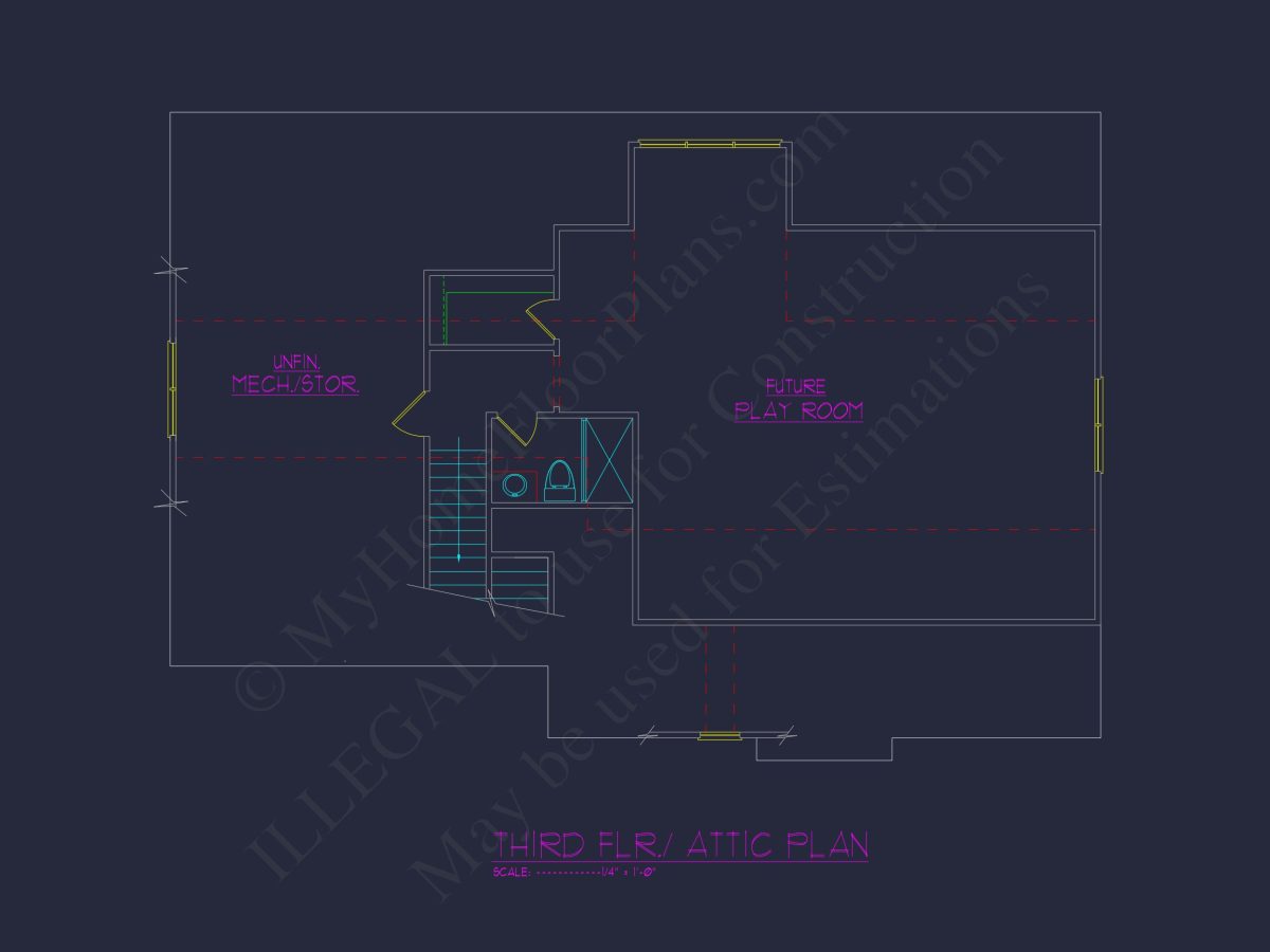 Elegant 3-Story house Plan with Spacious Floor Plan and CAD Designs