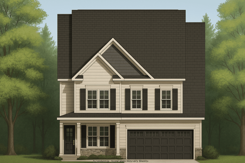 Elegant 3-Story House Plan with 5 Bedrooms and Bonus Space