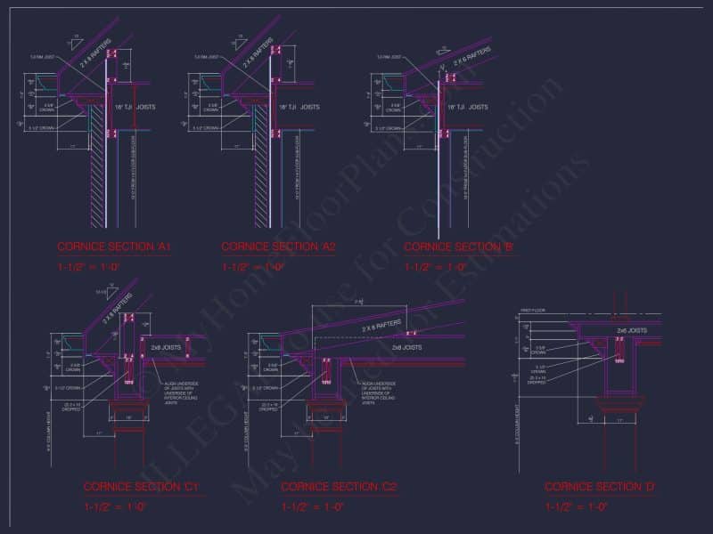 Elegant 3.5-Story house Design with CAD Blueprints & Features