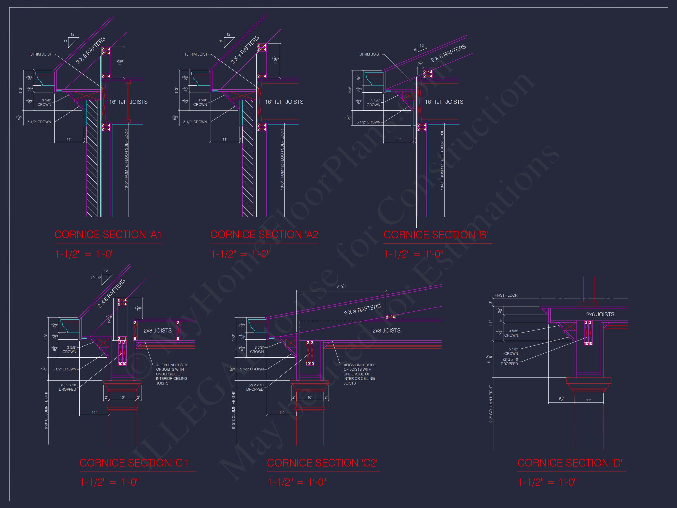 Elegant 3.5-Story house Design with CAD Blueprints & Features