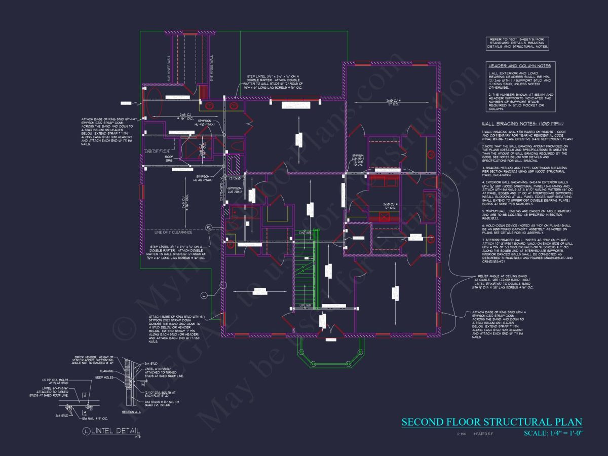 Elegant 3.5-Story house Design with CAD Blueprints & Features