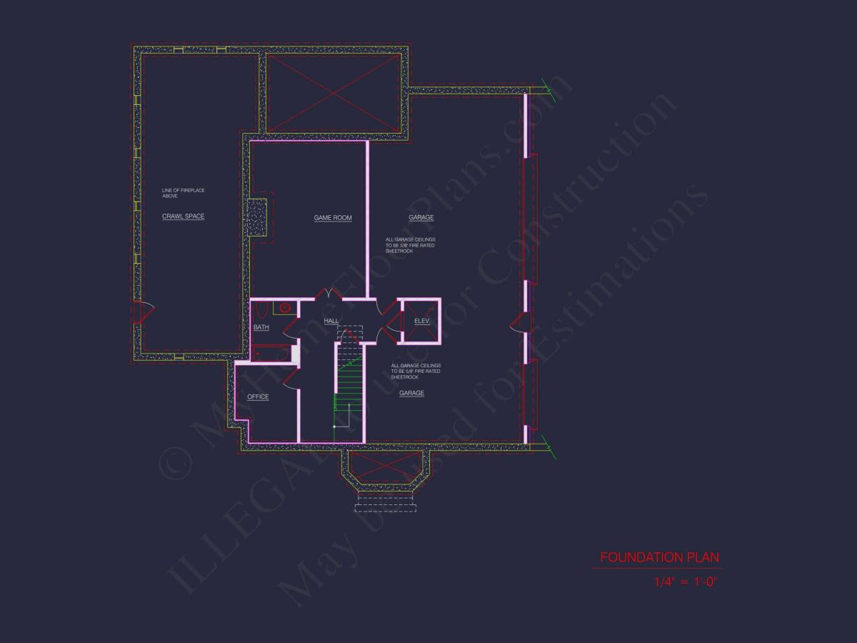 Elegant 3.5-Story house Design with CAD Blueprints & Features