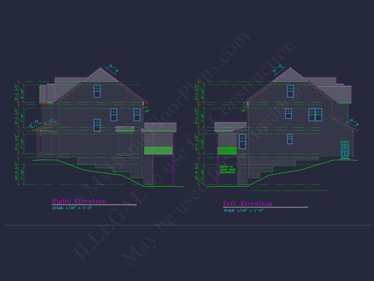 Elegant 4-Bedroom house Plan with CAD Architecture Designs