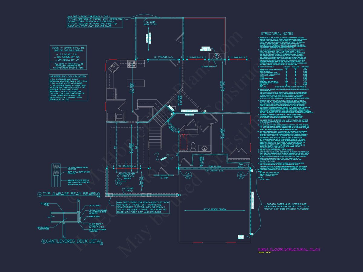 Elegant 4-Bedroom house Plan with CAD Blueprint Designs