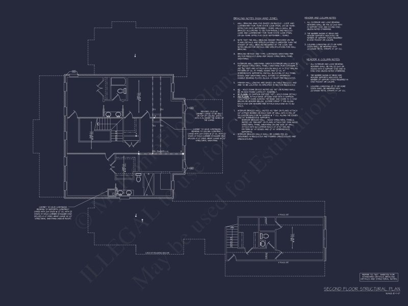 Elegant 5-Bedroom house Floor Plan with 2 Stories and Garage