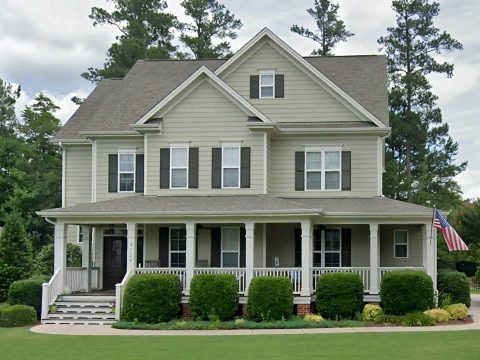 Elegant 5-Bedroom house Floor Plan with Colonial Designs