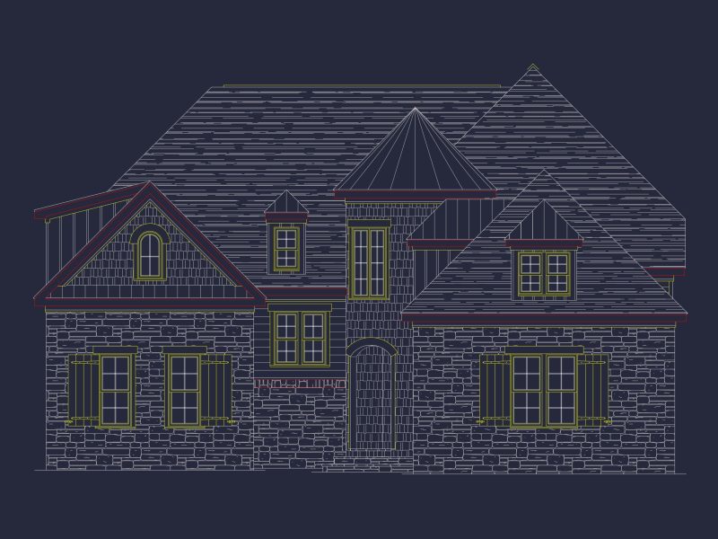 Elegant 5-Bedroom house Floor Plan with Modern Architectural Designs