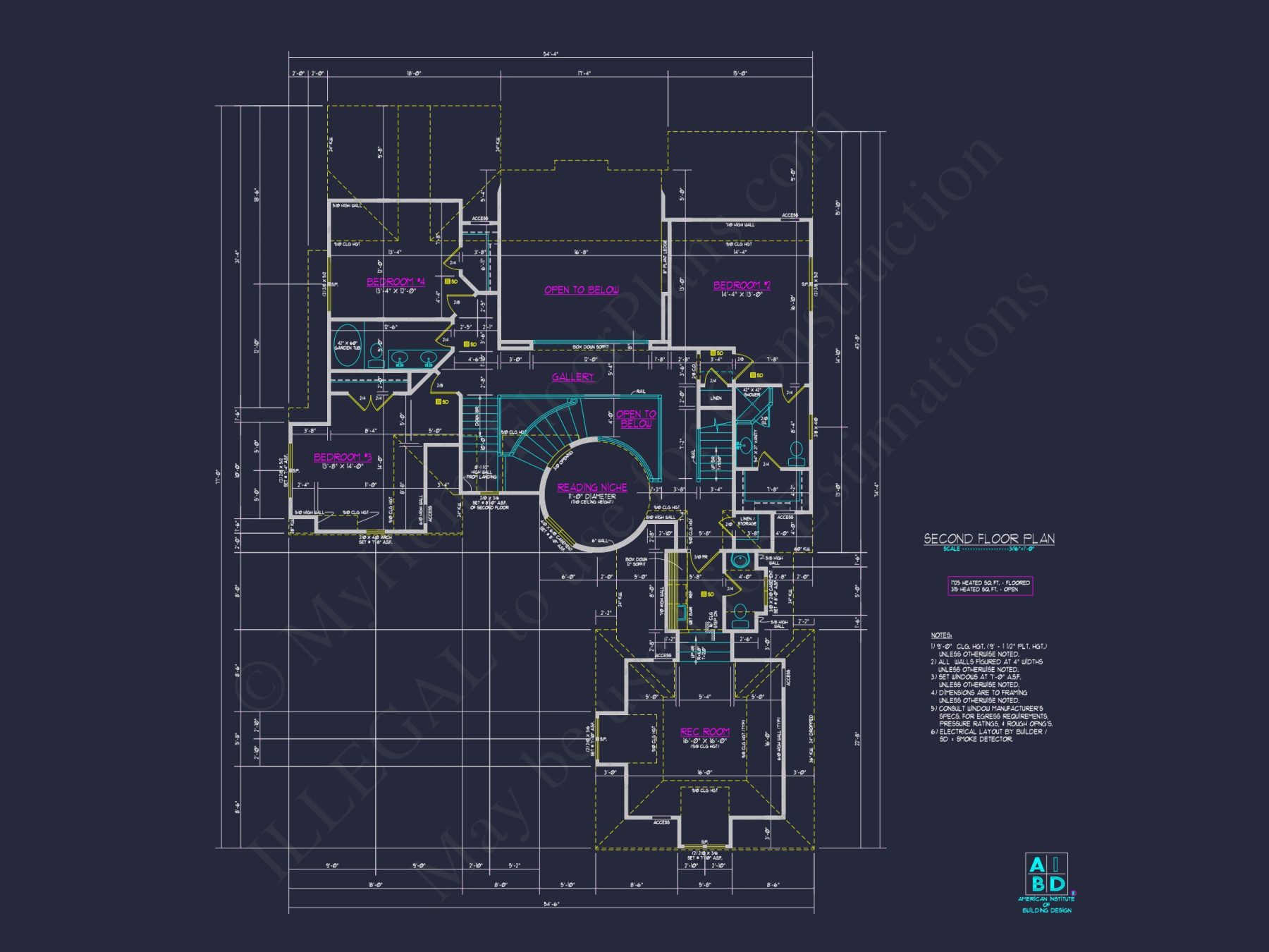 Elegant 5-Bedroom house Floor Plan with Modern Architectural Designs