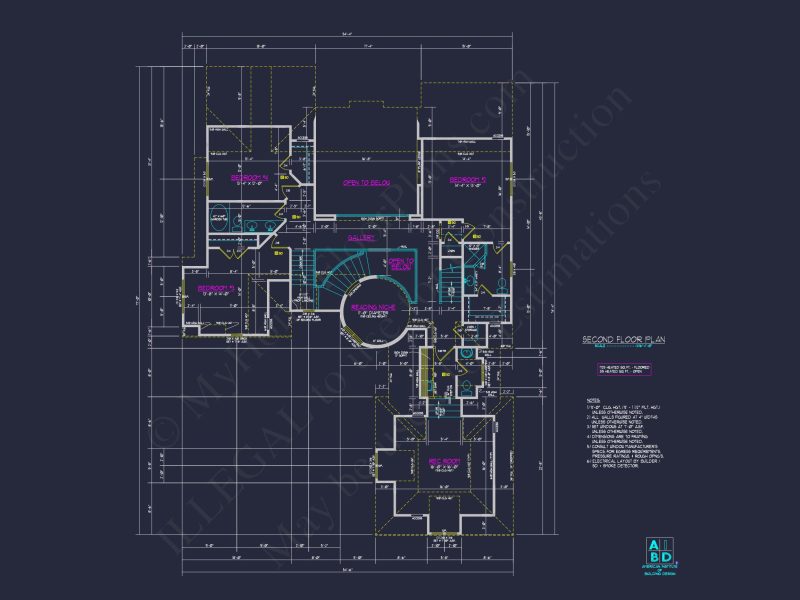 Elegant 5-Bedroom house Floor Plan with Modern Architectural Designs