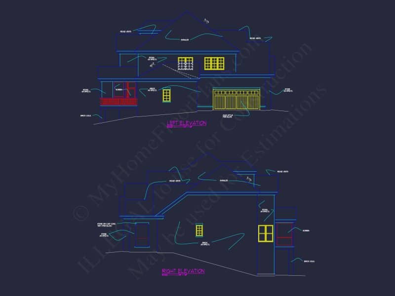 Elegant 5-Bedroom house Plan with CAD Blueprints & Modern Design