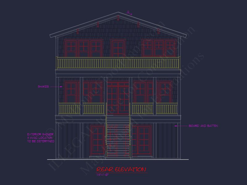 Elegant Beach house Plan with Detailed CAD Designs & Blueprints