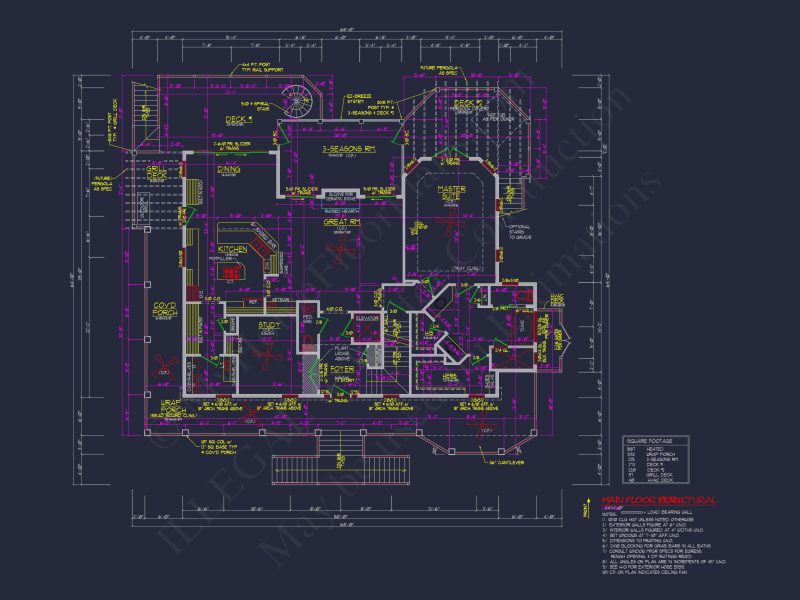 Elegant Beach House Plan with Wrap Porch and Spacious Design